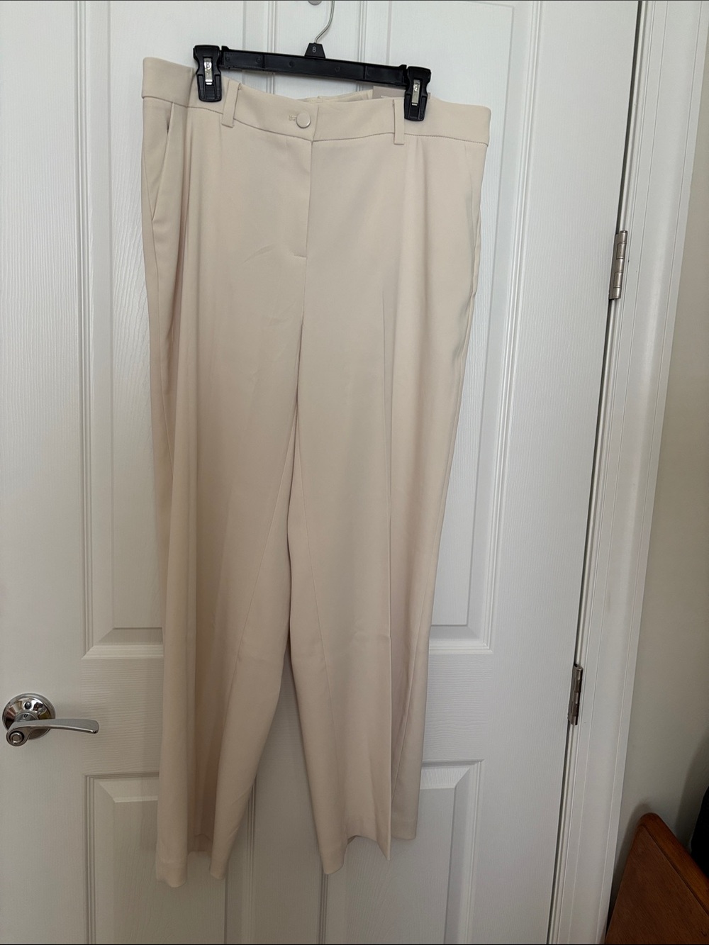 Chico's Cream Straight-Leg Dress Trousers